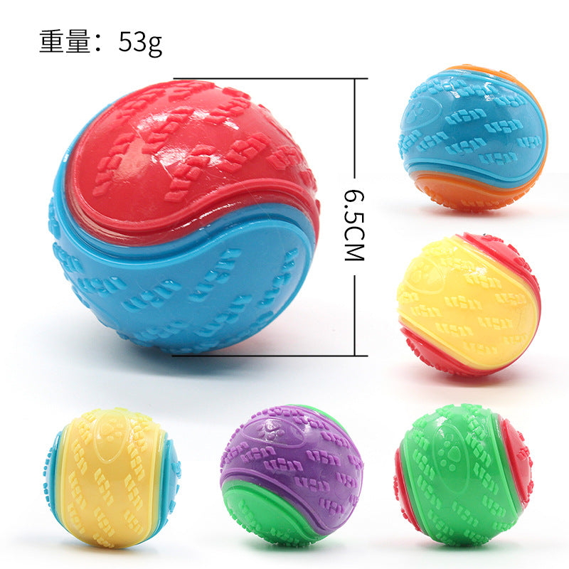 Durable TPR Dog Chew Ball with Sound - Training Toy