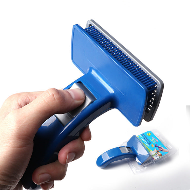 Self-Cleaning Dog Hair Removal Brush and Comb
