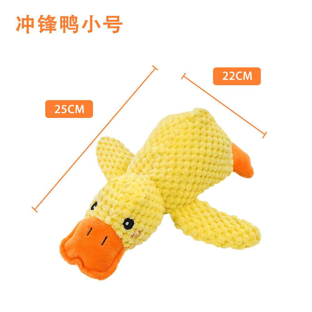 Plush French Bulldog Chew Toy with Sound for Pets