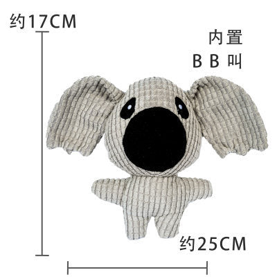 Plush French Bulldog Chew Toy with Sound for Pets