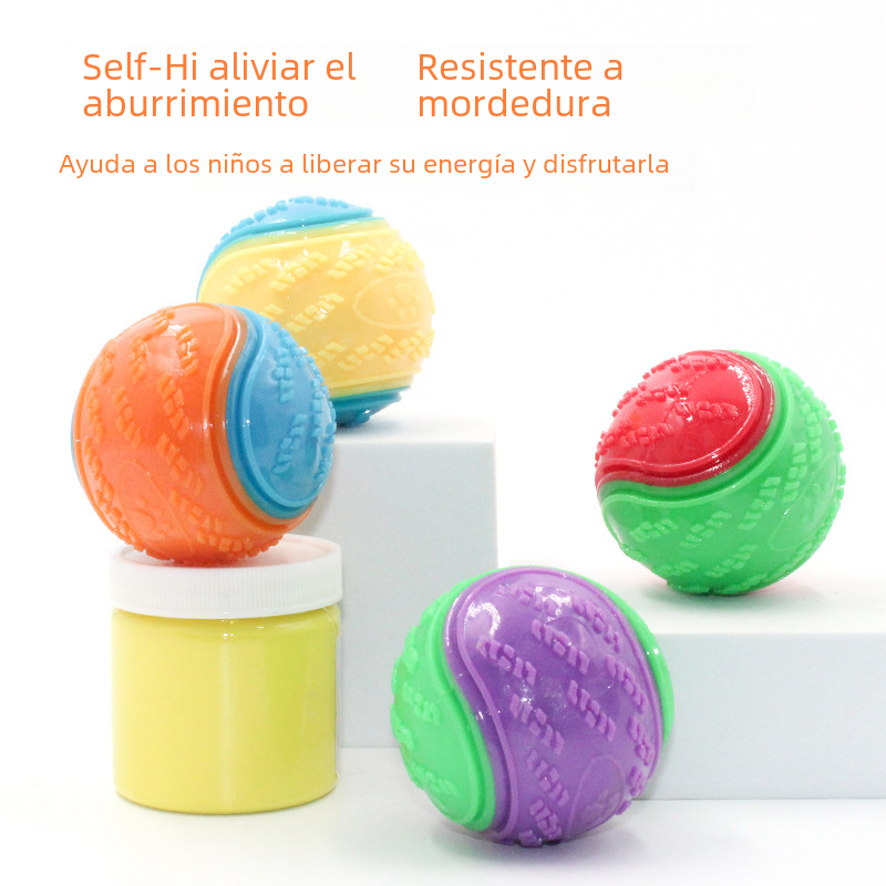 Durable TPR Dog Chew Ball with Sound - Training Toy