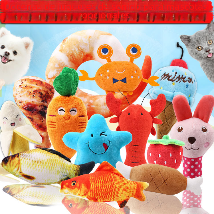 Plush French Bulldog Chew Toy with Sound for Pets