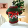 2025 Autumn Winter Pet Coat for Dogs Cats Halloween Pumpkin Costume Sweater Printed Design Bamboo for Christmas Accessories