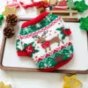 2025 Autumn Winter Pet Coat for Dogs Cats Halloween Pumpkin Costume Sweater Printed Design Bamboo for Christmas Accessories