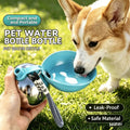 Pet Supplies: Portable Water Dispenser for Dogs Going Out, 304 Stainless Steel Hook, Spherical Reversible Folding Water Dispense