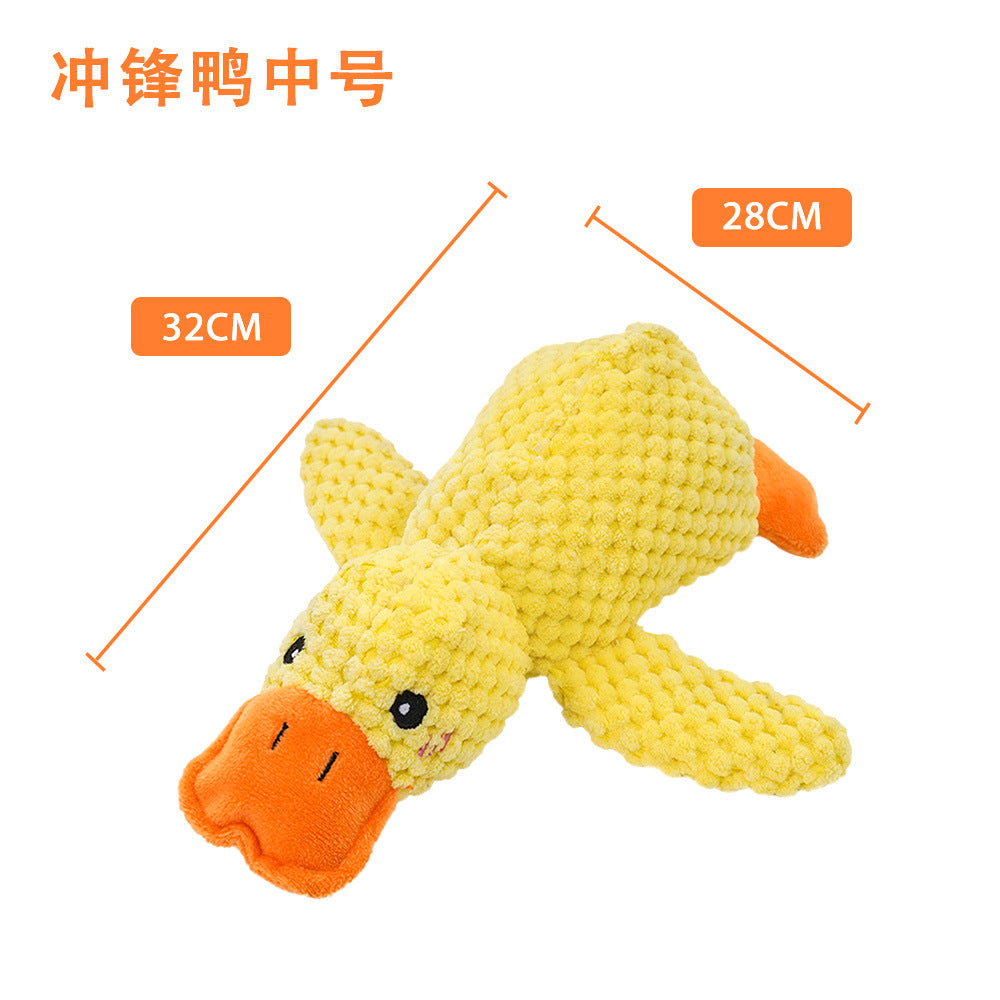 Plush French Bulldog Chew Toy with Sound for Pets