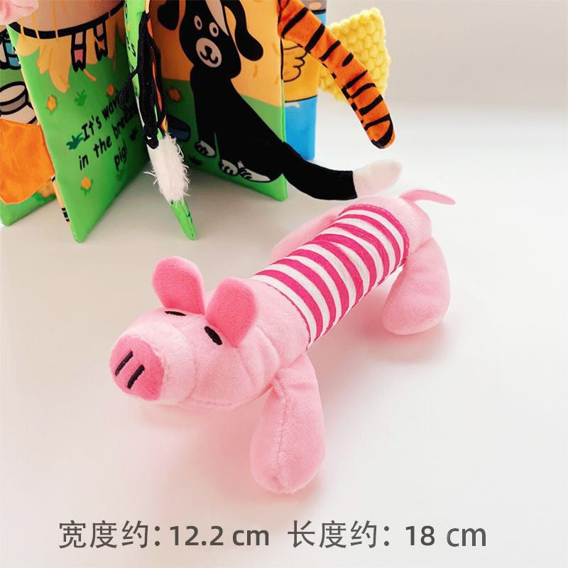 Plush French Bulldog Chew Toy with Sound for Pets