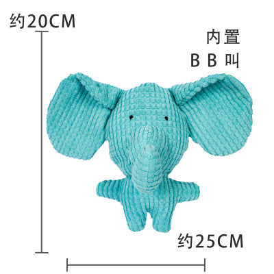Plush French Bulldog Chew Toy with Sound for Pets